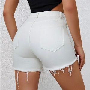Shein white shorts NWOT
